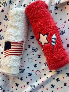 Happy 250th Birthday America Lantern & Fingertip Towels 250th Paper Towels